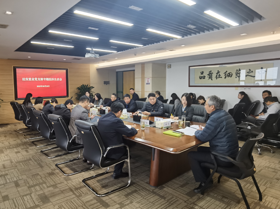 经发置业党支部召开干部作风大整顿专题组织生活会